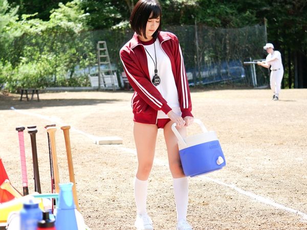 【巨乳マネージャーの性処理乱交】『みんなの疲れ、癒してあげる…』Fカップ美巨乳の野球部マネージャーが部員たちの肉棒をねっとりフェラ！汗と欲望にまみれた乱交で肉便器と化す！